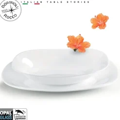 Bormioli Rocco Parma Servizio Piatti In Vetro Opale - Set 19 Pz