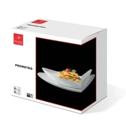 Bormioli Rocco Prometeo Servizio Piatti In Vetro Opale - Set 12 Pz