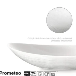Bormioli Rocco Prometeo Servizio Piatti In Vetro Opale - Set 19 Pz