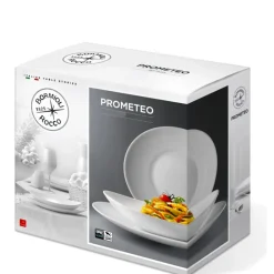 Bormioli Rocco Prometeo Servizio Piatti In Vetro Opale - Set 19 Pz
