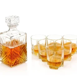 Bormioli Rocco Selecta Set Whisky in Vetro - Set 7 Pezzi