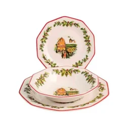 Churchill James Sadler & Sons Holy Toys Servizio Piatti In Terracotta - Set 18 Pz