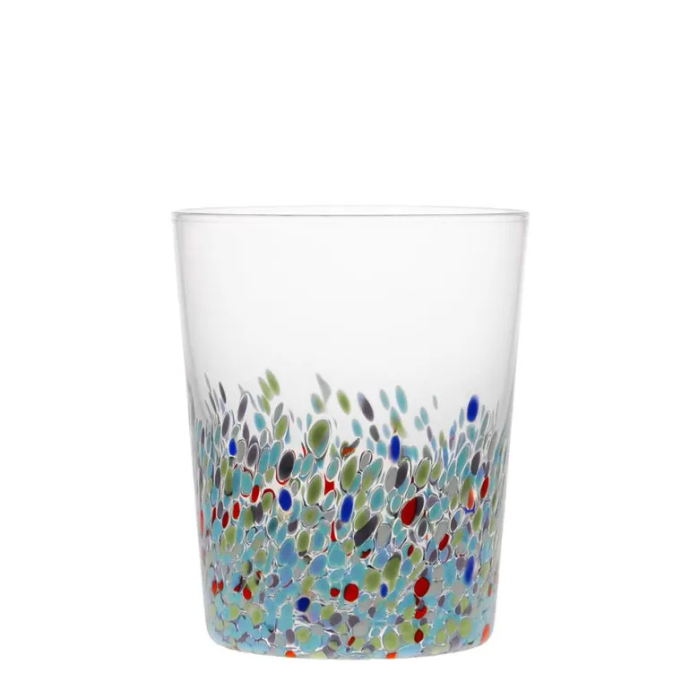 40 cl - Allure Bicchiere Acqua Decorato In Vetro Set 6 Pz