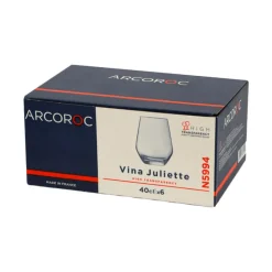 40 cl - Arcoroc Juliette Bicchiere Acqua in Vetro - Set 6 Pezzi