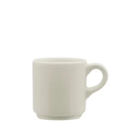 9 cl - Ariane Prime Tazzina Caffé Impilabile In Porcellana - Set 12 Pz