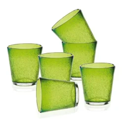30 cl - Bollicine Bicchiere Acqua in Vetro - Set 6 Pezzi