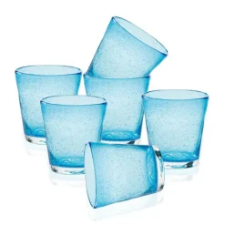 30 cl - Bollicine Bicchiere Acqua in Vetro - Set 6 Pezzi