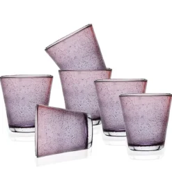 30 cl - Bollicine Bicchiere Acqua in Vetro - Set 6 Pezzi