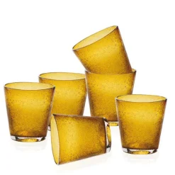 30 cl - Bollicine Bicchiere Acqua in Vetro - Set 6 Pezzi