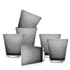 30 cl - Bollicine Bicchiere Acqua in Vetro - Set 6 Pezzi