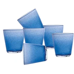 30 cl - Bollicine Bicchiere Acqua in Vetro - Set 6 Pezzi