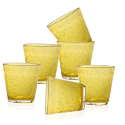 30 cl - Bollicine Bicchiere Acqua in Vetro - Set 6 Pezzi