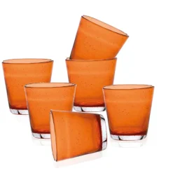 30 cl - Bollicine Bicchiere Acqua in Vetro - Set 6 Pezzi