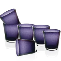 30 cl - Bollicine Bicchiere Acqua in Vetro - Set 6 Pezzi