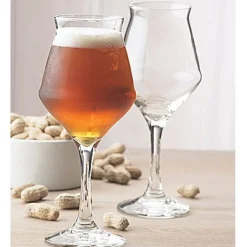 40 cl - Borgonovo Bier Sommelier Calice Birra in Vetro - Set 6 Pezzi