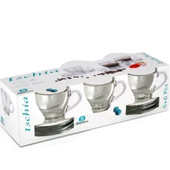 8 cl - Borgonovo Ischia Tazzina Caffé in Vetro - Set 6 Pezzi