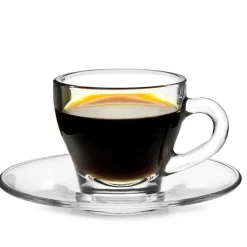 8 cl - Borgonovo Ischia Tazzina Caffé in Vetro - Set 6 Pezzi