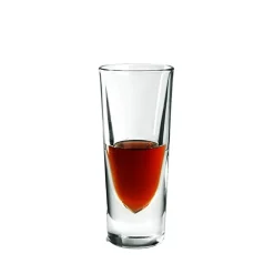 13 cl - Borgonovo Rocky Bicchiere Liquore Shot - In Vetro - Set 6 Pz