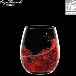 40 cl - Bormioli Luigi Aero Bicchiere Vino Rosso in Vetro - Set 6 Pezzi