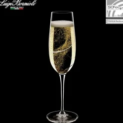 23.5 cl - Bormioli Luigi Aero Calice Flute in Vetro - Set 6 Pezzi