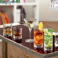 26 cl - Bormioli Luigi Bach Bicchiere Martini in Vetro - Set 4 Pezzi