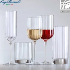40 cl - Bormioli Luigi Bach Calice Vino Rosso in Vetro - Set 4 Pezzi