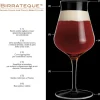 42 cl - Bormioli Luigi Birrateque Beer Tester Calice Birra in Vetro - Set 6 Pezzi