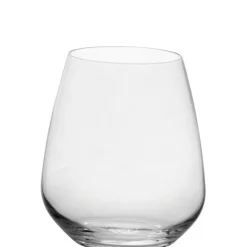 67 cl - Bormioli Luigi Crescendo Stemless Bicchiere Vino Rosso in Vetro - Set 4 Pezzi