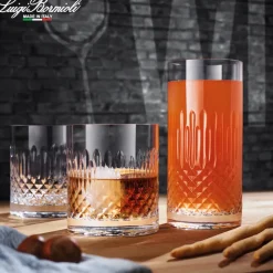 48 cl - Bormioli Luigi Diamante Bicchiere Bibita in Vetro - Set 4 Pezzi