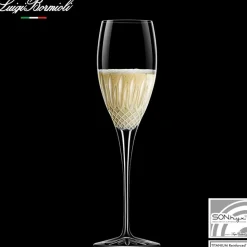 22 cl - Bormioli Luigi Diamante Calice Flute in Vetro - Set 4 Pezzi