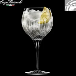 65 cl - Bormioli Luigi Diamante Calice Gin Tonic in Vetro - Set 4 Pezzi