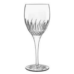 38 cl - Bormioli Luigi Diamante Calice Vino Bianco Riesling in Vetro - Set 4 Pezzi