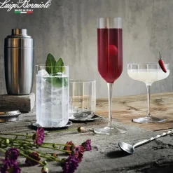 21 cl - Bormioli Luigi Jazz Calice Flute in Vetro - Set 4 Pezzi
