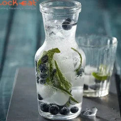 50 cl - Bormioli Luigi Lock Eat Caraffa in Vetro - Set 12 Pezzi
