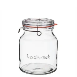 200 cl - Bormioli Luigi Lock Eat Vasetto Ermetico in Vetro - Set 6 Pezzi