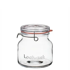 150 cl - Bormioli Luigi Lock Eat Vasetto Ermetico in Vetro - Set 6 Pezzi