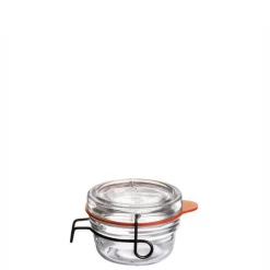 8 cl - Bormioli Luigi Lock Eat Vasetto Ermetico in Vetro - Set 6 Pezzi