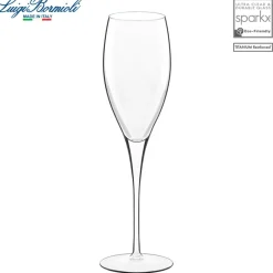 22 cl - Bormioli Luigi Michelangelo Calice Flute in Vetro - Set 4 Pezzi