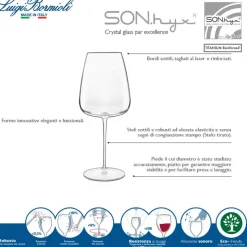 45 cl - Bormioli Luigi Talismano Calice Vino Bianco in Vetro - Set 4 Pezzi