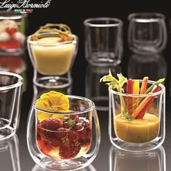 11.5 cl - Bormioli Luigi Thermic Glass Ametista Bicchierino Caffé in Vetro Borosilicato - Set 2 Pezzi