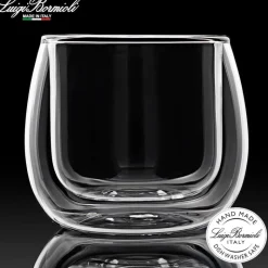 11.5 cl - Bormioli Luigi Thermic Glass Ametista Bicchierino Caffé in Vetro Borosilicato - Set 2 Pezzi