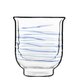 23.5 cl - Bormioli Luigi Thermic Glass Asagao Tazza Thé in Vetro Borosilicato - Set 2 Pezzi