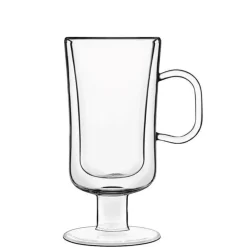 25 cl - Bormioli Luigi Thermic Glass Irish Coffee Bicchiere Cappuccino in Vetro Borosilicato - Set 2 Pezzi