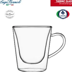 12 cl - Bormioli Luigi Thermic Glass Tazzina Caffé in Vetro Borosilicato - Set 2 Pezzi