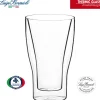 34 cl - Bormioli Luigi Thermic Glass Duos Bicchiere Cappuccino in Vetro Borosilicato - Set 2 Pezzi