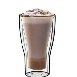 34 cl - Bormioli Luigi Thermic Glass Duos Bicchiere Cappuccino in Vetro Borosilicato - Set 2 Pezzi
