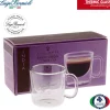 8.5 cl - Bormioli Luigi Thermic Glass Tazzina Caffé India in Vetro Borosilicato - Set 2 Pezzi