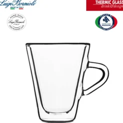 10.5 cl - Bormioli Luigi Thermic Glass Tazzina Caffé in Vetro Borosilicato - Set 2 Pezzi