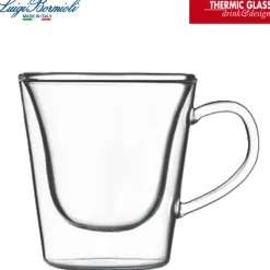 29.5 cl - Bormioli Luigi Thermic Glass Tazza Thé in Vetro Borosilicato - Set 2 Pezzi