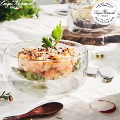 16 cl - Bormioli Luigi Thermic Glass Tegamino in Vetro Borosilicato - Set 2 Pezzi